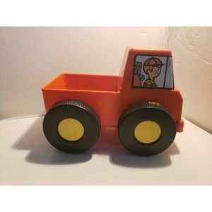 Vintage Tupperware Toys Red Truck Car - Made in the USA